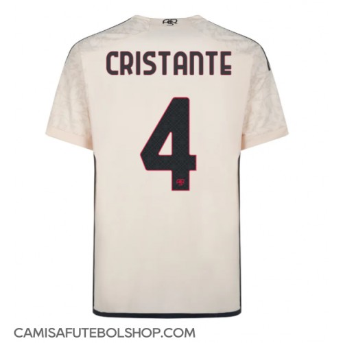 Camisa de time de futebol AS Roma Bryan Cristante #4 Replicas 2º Equipamento 2023-24 Manga Curta